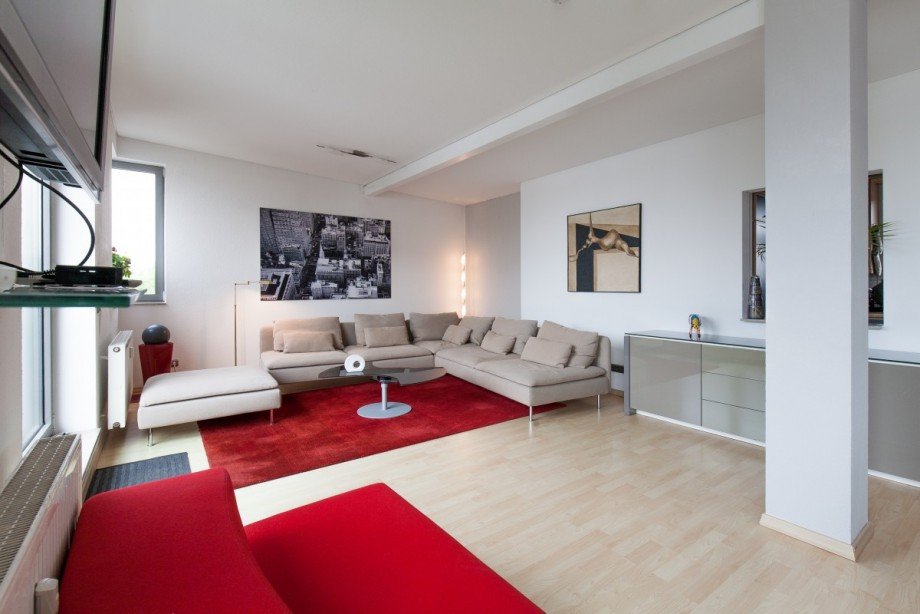 Wohnzimmer Penthousewohnung Darmstadt